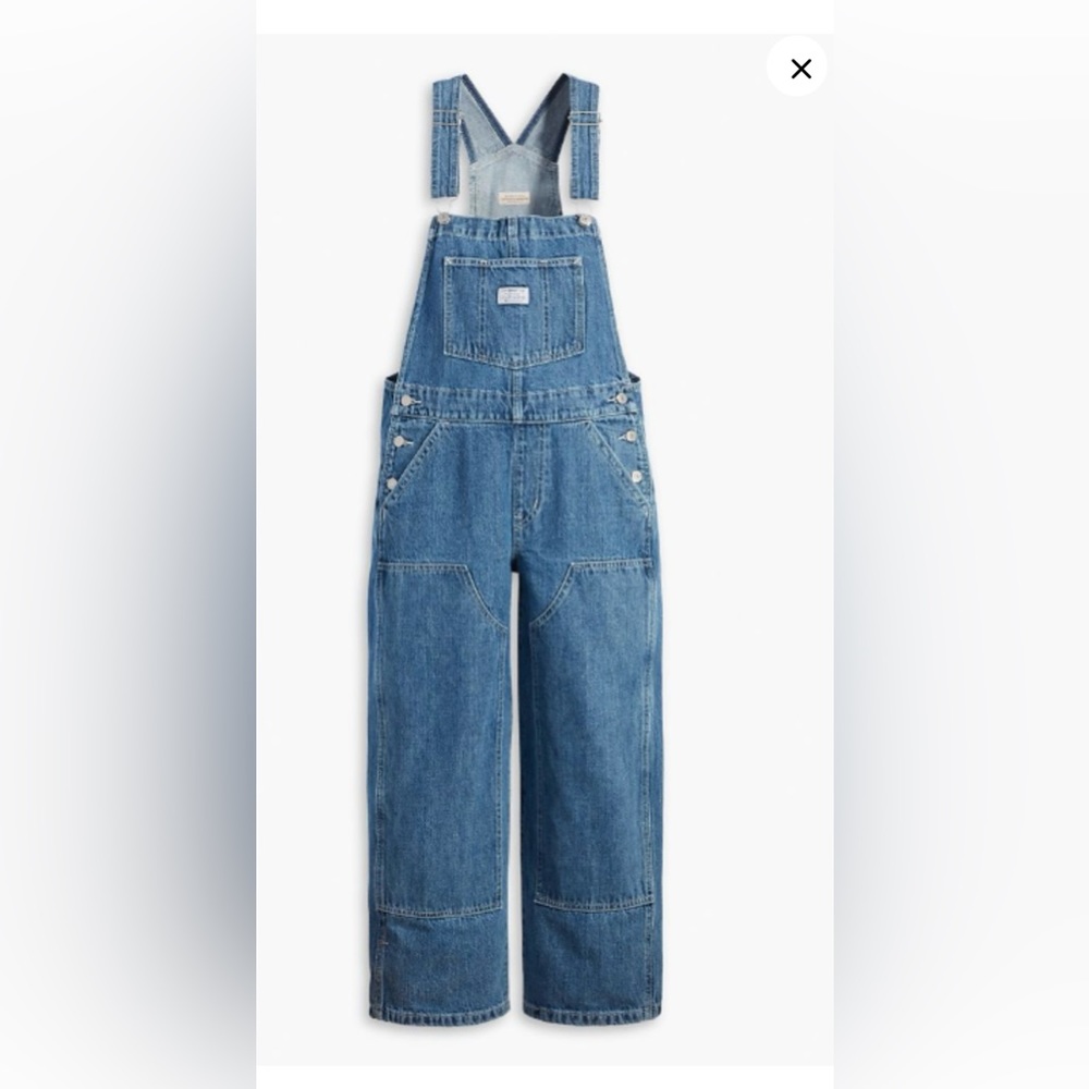 Levi’s Baggy Highwater Women’s Overalls size XL medium wash